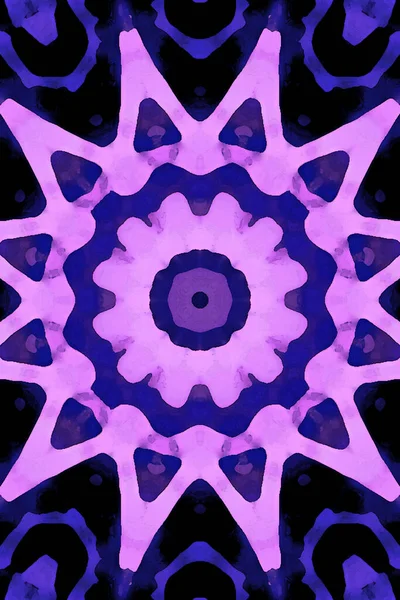 Zökkenőmentes Kaleidoszkóp Tervezéshez Ezoterikus Misztikus Energia Gyógyító Sahasrara Mandala — Stock Fotó