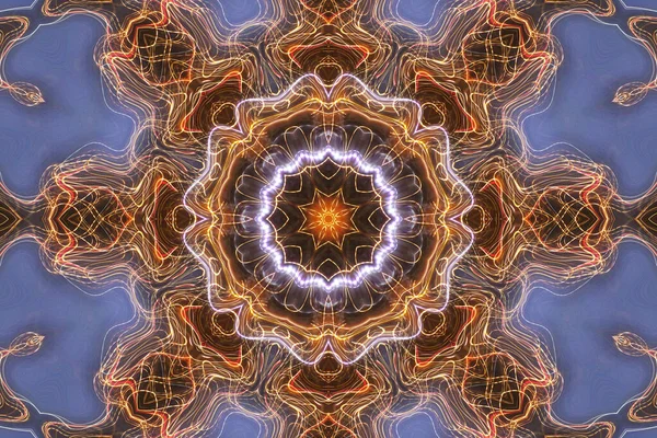 Bezešvý Kaleidoskop Pro Design Esoterické Mystické Energie Léčení Sahasrara Mandala — Stock fotografie