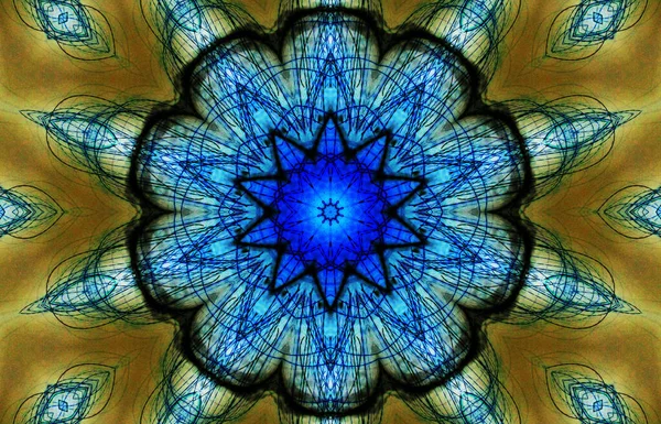 Tasarım için kusursuz bir kaleydoskop. Esrarengiz mistik enerji iyileştirici sahasrara mandala.