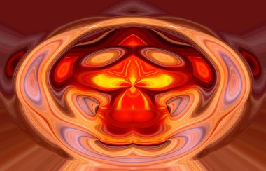 soyut renkli arkaplan görünümü, totem kavramı  