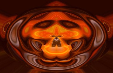 soyut renkli arkaplan görünümü, totem kavramı  