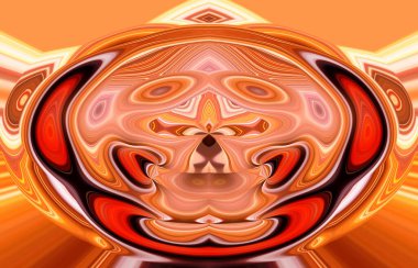 soyut renkli arkaplan görünümü, totem kavramı  