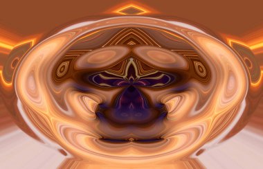 soyut renkli arkaplan görünümü, totem kavramı  