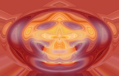 soyut renkli arkaplan görünümü, totem kavramı  