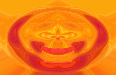 soyut renkli arkaplan görünümü, totem kavramı  