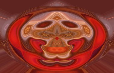 soyut renkli arkaplan görünümü, totem kavramı  