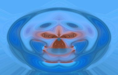 soyut renkli arkaplan görünümü, totem kavramı  