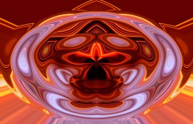 soyut renkli arkaplan görünümü, totem kavramı  