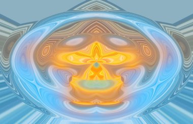 soyut renkli arkaplan görünümü, totem kavramı  