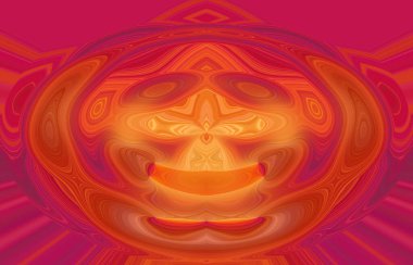 soyut renkli arkaplan görünümü, totem kavramı  