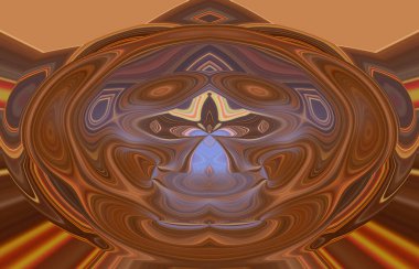 soyut renkli arkaplan görünümü, totem kavramı  