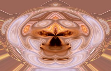 soyut renkli arkaplan görünümü, totem kavramı  