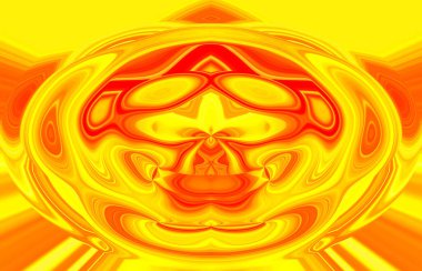 soyut renkli arkaplan görünümü, totem kavramı  