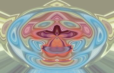 soyut renkli arkaplan görünümü, totem kavramı  