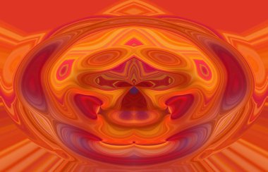 soyut renkli arkaplan görünümü, totem kavramı  