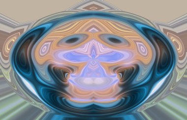 soyut renkli arkaplan görünümü, totem kavramı  