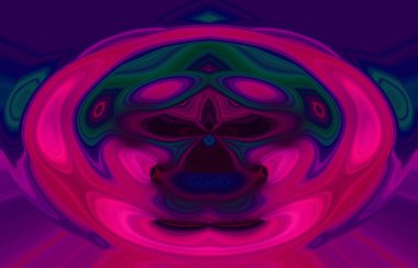 soyut renkli arkaplan görünümü, totem kavramı  