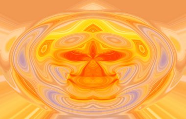 soyut renkli arkaplan görünümü, totem kavramı  