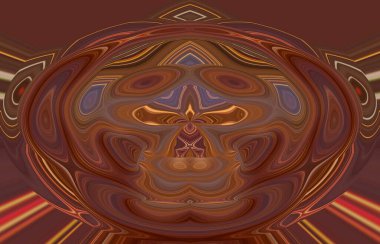 soyut renkli arkaplan görünümü, totem kavramı  