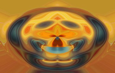 soyut renkli arkaplan görünümü, totem kavramı  