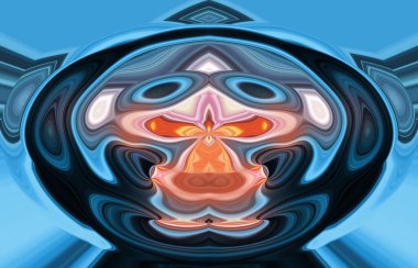 soyut renkli arkaplan görünümü, totem kavramı  