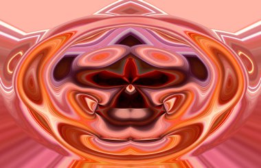 soyut renkli arkaplan görünümü, totem kavramı  