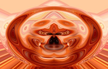 soyut renkli arkaplan görünümü, totem kavramı  