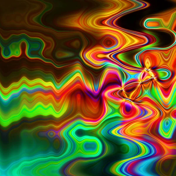 Abstrato Ondas Colorido Fundo Vista — Fotografia de Stock