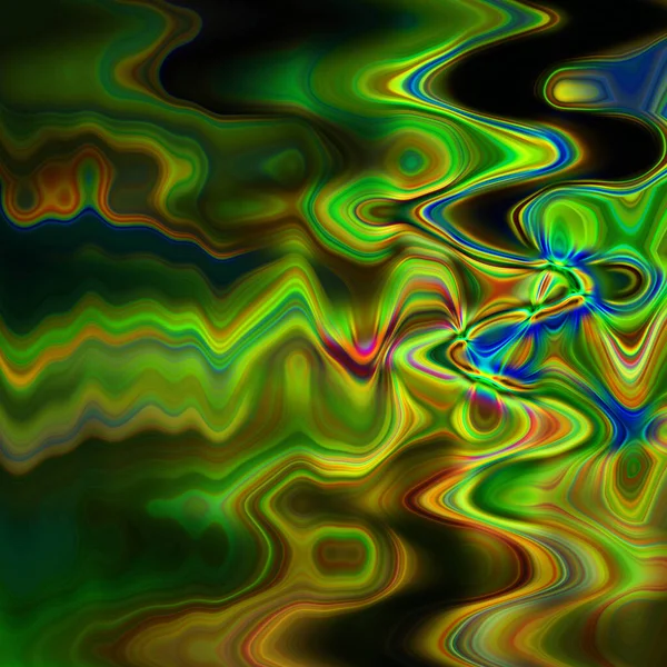 抽象的な波カラフルな背景ビュー — ストック写真
