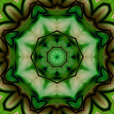 Esrarengiz sihirli neon parlayan geometrik mandala fantezi fraktal. Soyut arkaplan.