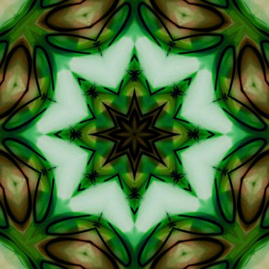 Esrarengiz sihirli neon parlayan geometrik mandala fantezi fraktal. Soyut arkaplan.