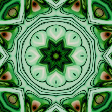 Esrarengiz sihirli neon parlayan geometrik mandala fantezi fraktal. Soyut arkaplan.