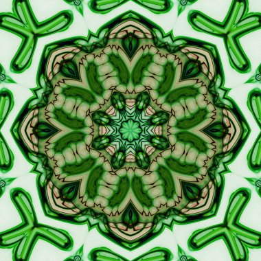 Esrarengiz sihirli neon parlayan geometrik mandala fantezi fraktal. Soyut arkaplan.