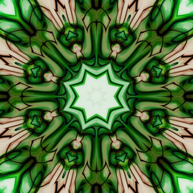 Esrarengiz sihirli neon parlayan geometrik mandala fantezi fraktal. Soyut arkaplan.