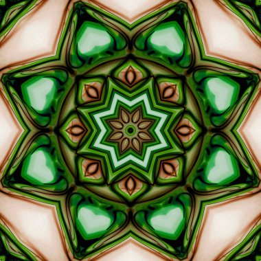 Esrarengiz sihirli neon parlayan geometrik mandala fantezi fraktal. Soyut arkaplan.