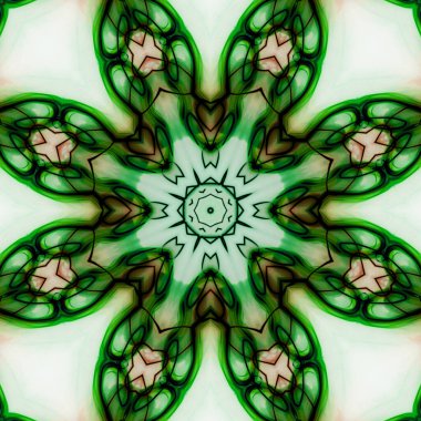 Esrarengiz sihirli neon parlayan geometrik mandala fantezi fraktal. Soyut arkaplan.