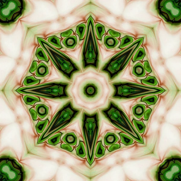 Esrarengiz sihirli neon parlayan geometrik mandala fantezi fraktal. Soyut arkaplan.