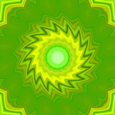 Esrarengiz neon parlayan geometrik soyut arkaplan. Fantezi fraktal kavramı