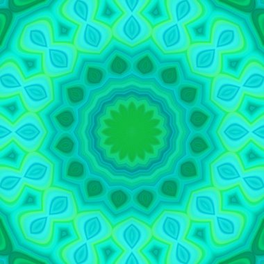 Esrarengiz neon parlayan geometrik soyut arkaplan. Fantezi fraktal kavramı