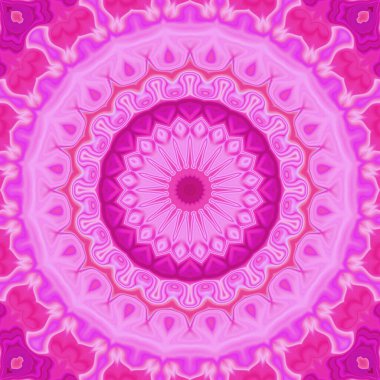 Ezoterik sihirli neon parlayan geometrik mandala fantezi fraktal. Soyut arkaplan. 