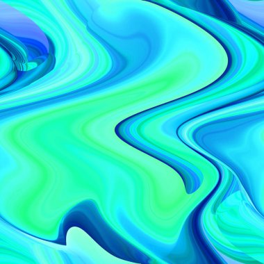 Esrarengiz neon parlayan geometrik soyut arkaplan. Fantezi fraktal kavramı