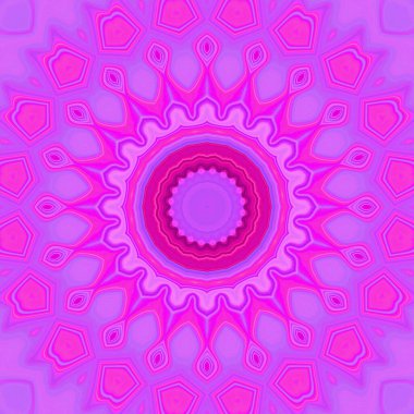 Esrarengiz sihirli neon parlayan geometrik mandala fantezi fraktal. Soyut arkaplan.