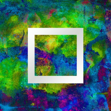 Soyut suluboya tasarımı, boyalı dokuya yakın çekim. Asgari arkaplan.