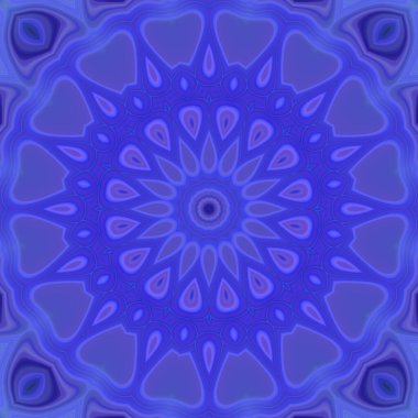 Esrarengiz neon parlayan geometrik soyut arkaplan. Fantezi fraktal kavramı