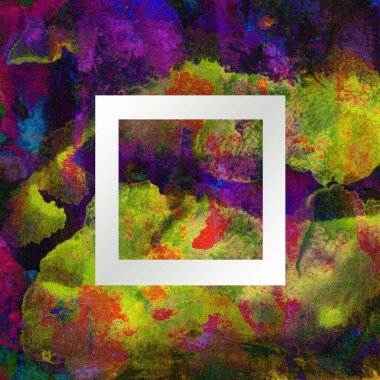 Soyut suluboya tasarımı, boyalı dokuya yakın çekim. Asgari arkaplan.