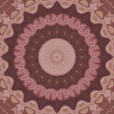 Ezoterik sihirli neon parlayan geometrik mandala fantezi fraktal. Soyut arkaplan. 