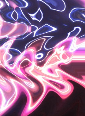 Ezoterik sihirli neon parlayan geometrik mandala fantezi fraktal. Soyut arkaplan.