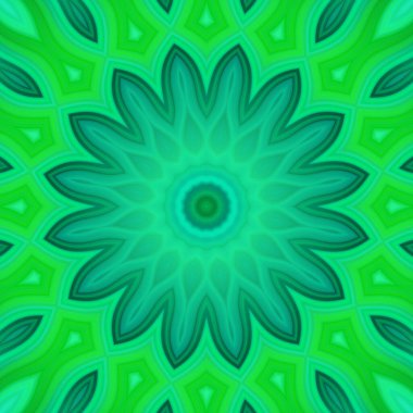 Esrarengiz neon parlayan geometrik soyut arkaplan. Fantezi fraktal kavramı