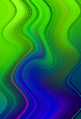 Esrarengiz neon parlayan geometrik soyut arkaplan. Fantezi fraktal kavramı