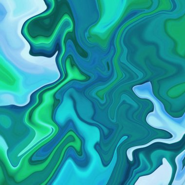 Esrarengiz neon parlayan geometrik soyut arkaplan. Fantezi fraktal kavramı